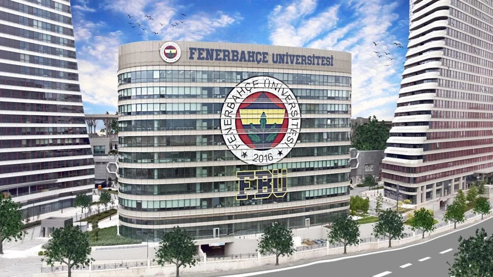 Education campus building with coordinated cable infrastructure