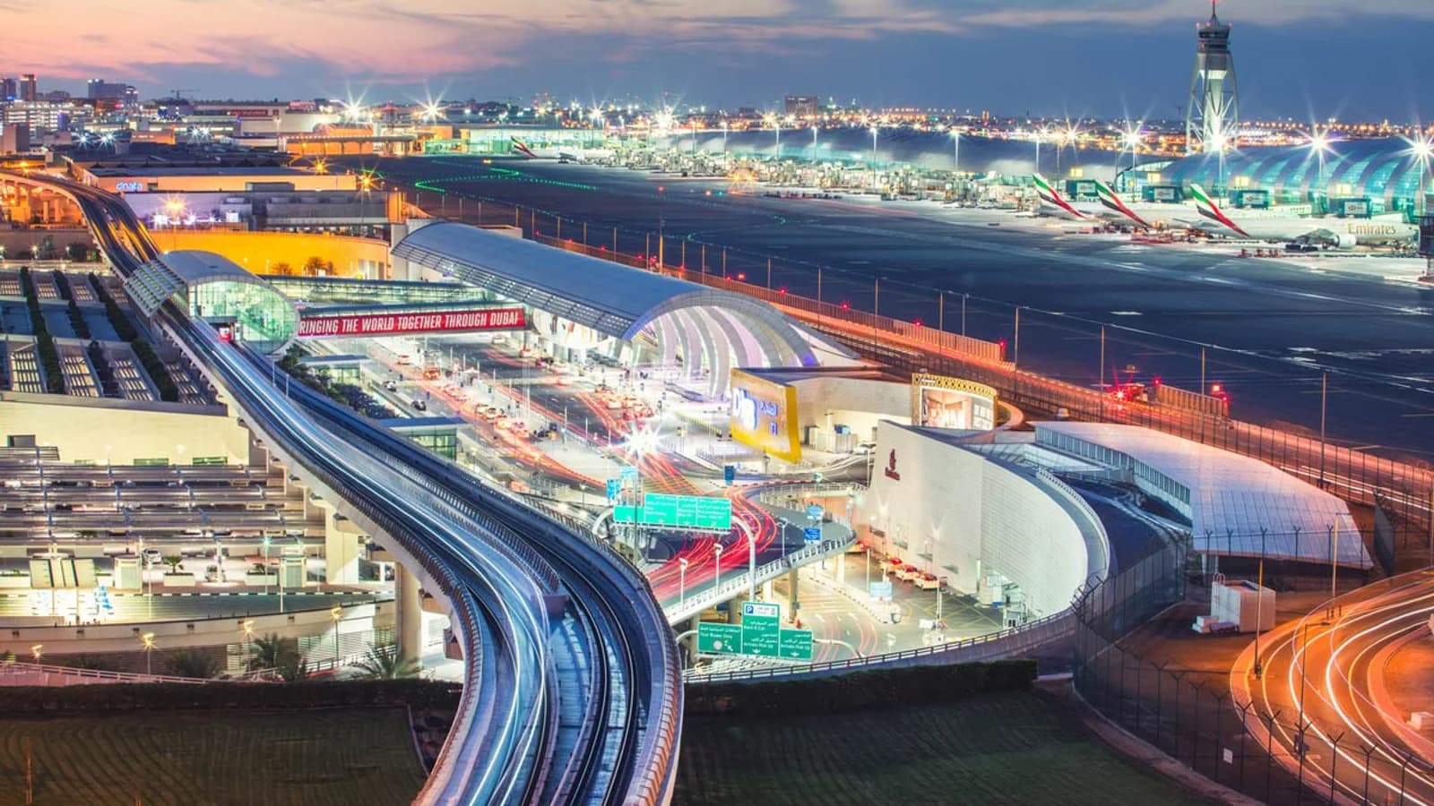 Transport hub with coordinated cable infrastructure