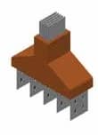 GR-A panel-transformer side connection element