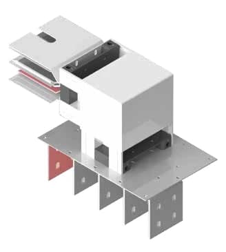 GS panel/transformer vertical elbow, left-left