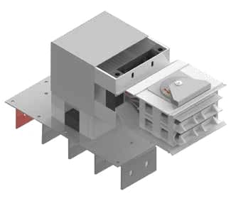 GS panel/transformer vertical elbow, right-right