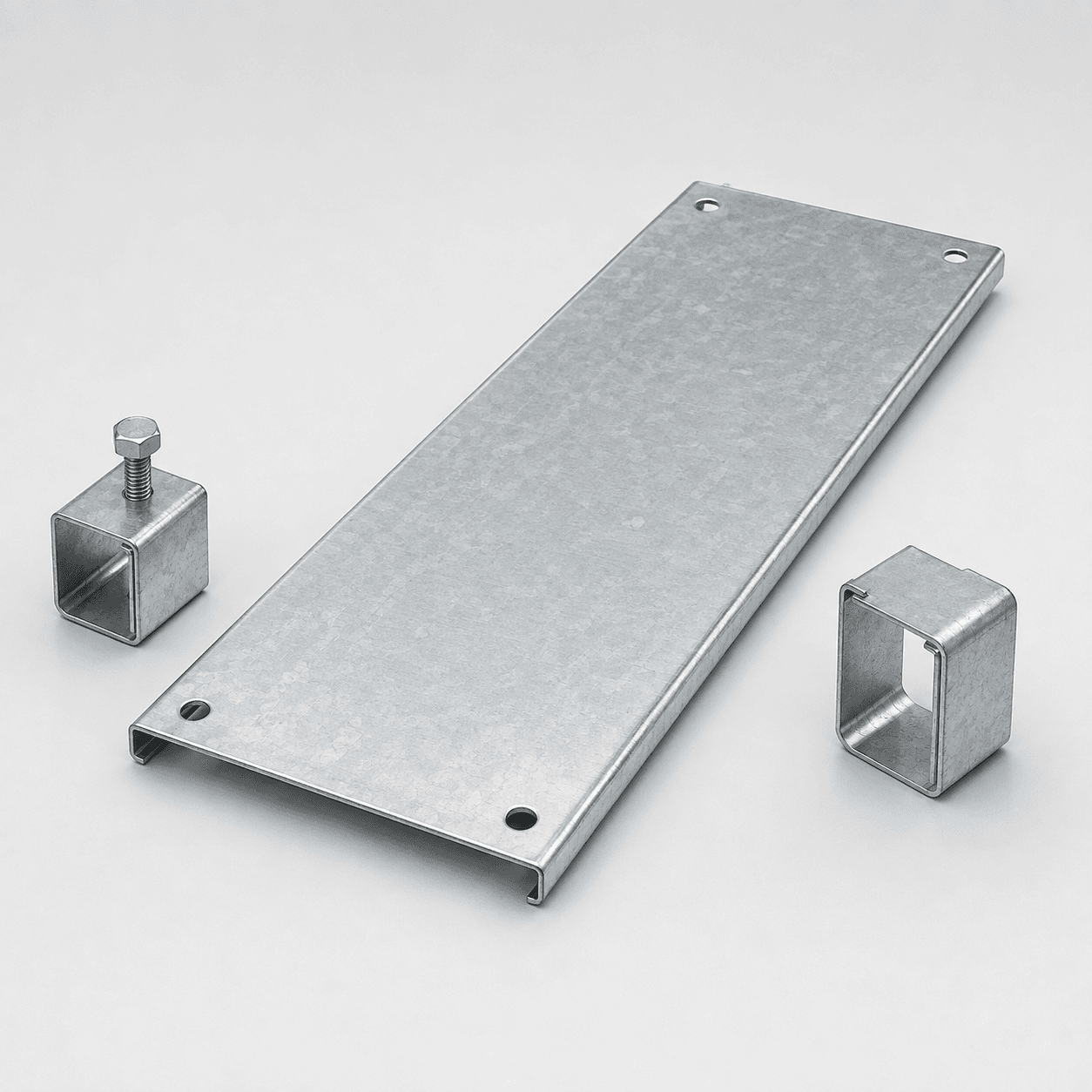 Gersan cable tray cover and cover clamp, product photograph