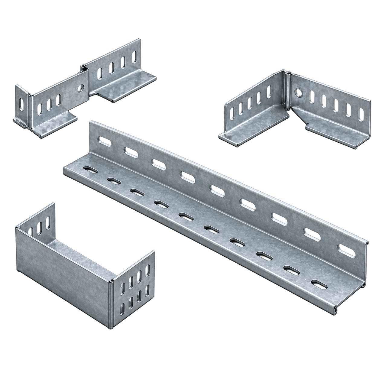 Gersan cable tray separator and end cap, product photograph