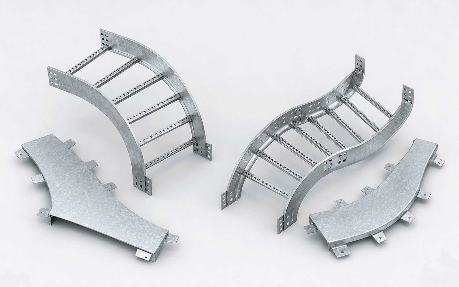 Gersan GCMC concave-convex cable ladder, product photograph