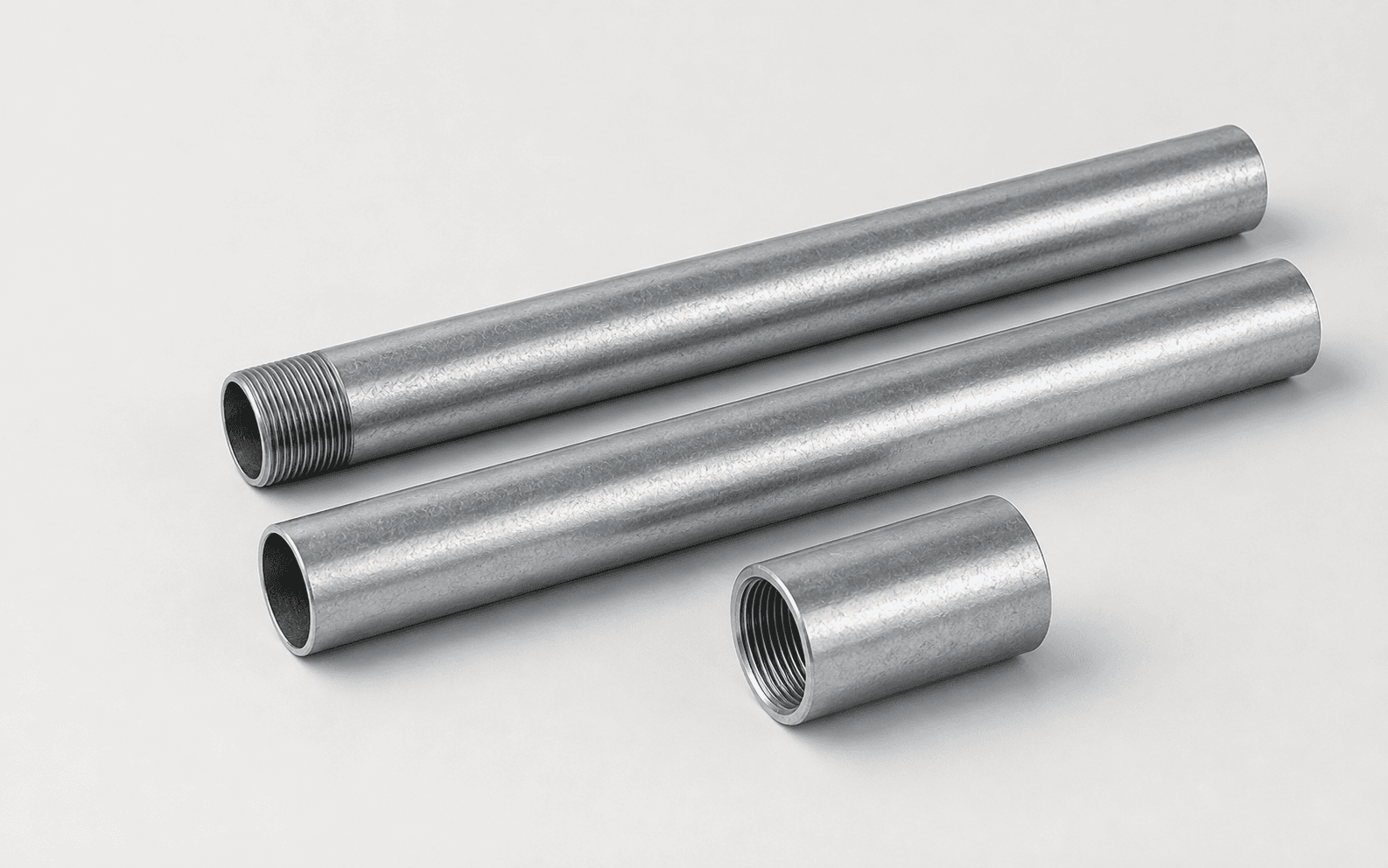 Gersan EMT threadless steel conduit tube, technical catalogue drawing