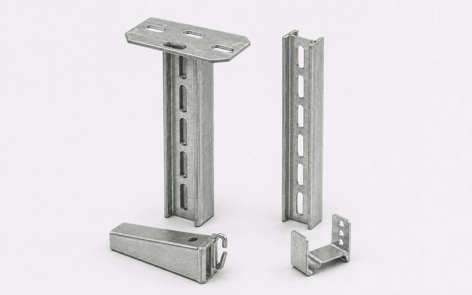 Gersan NPI-80 support system components — profile, bracket and jointing pieces