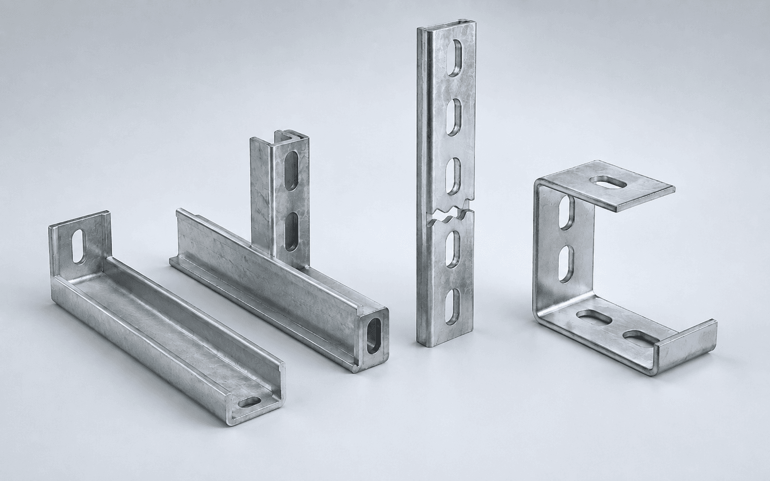 Gersan U-Z-L-W profile and bracket hanging components