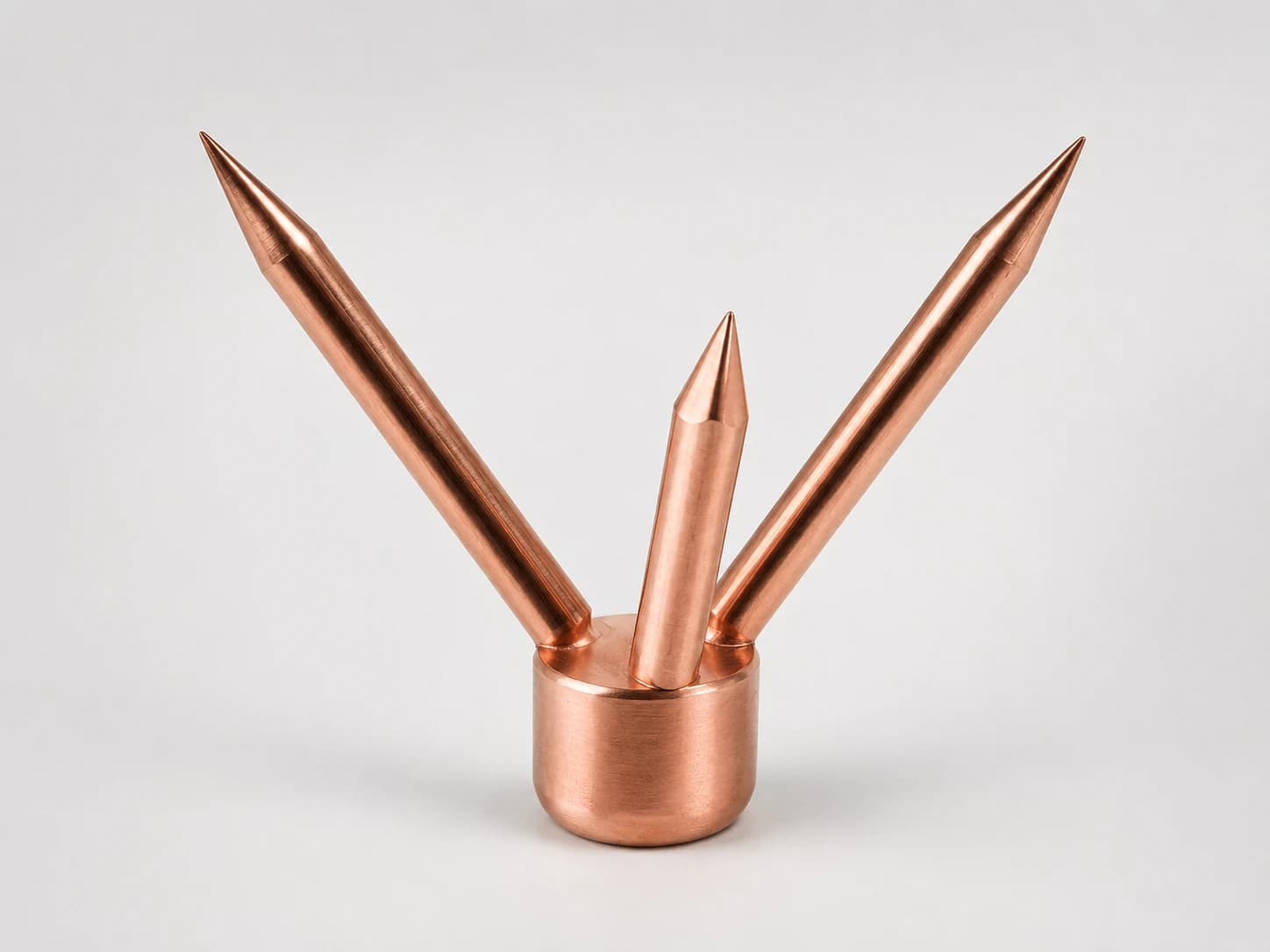 Gersan copper multiple-point air termination rod