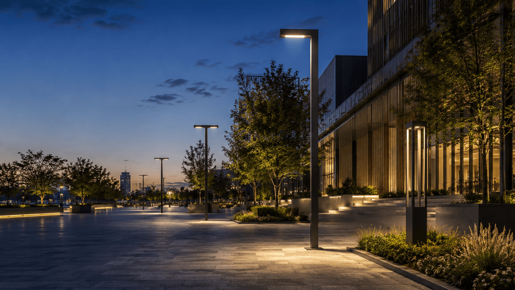 Decorative outdoor lighting application