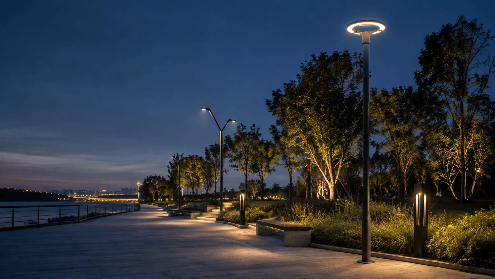 Decorative outdoor lighting application