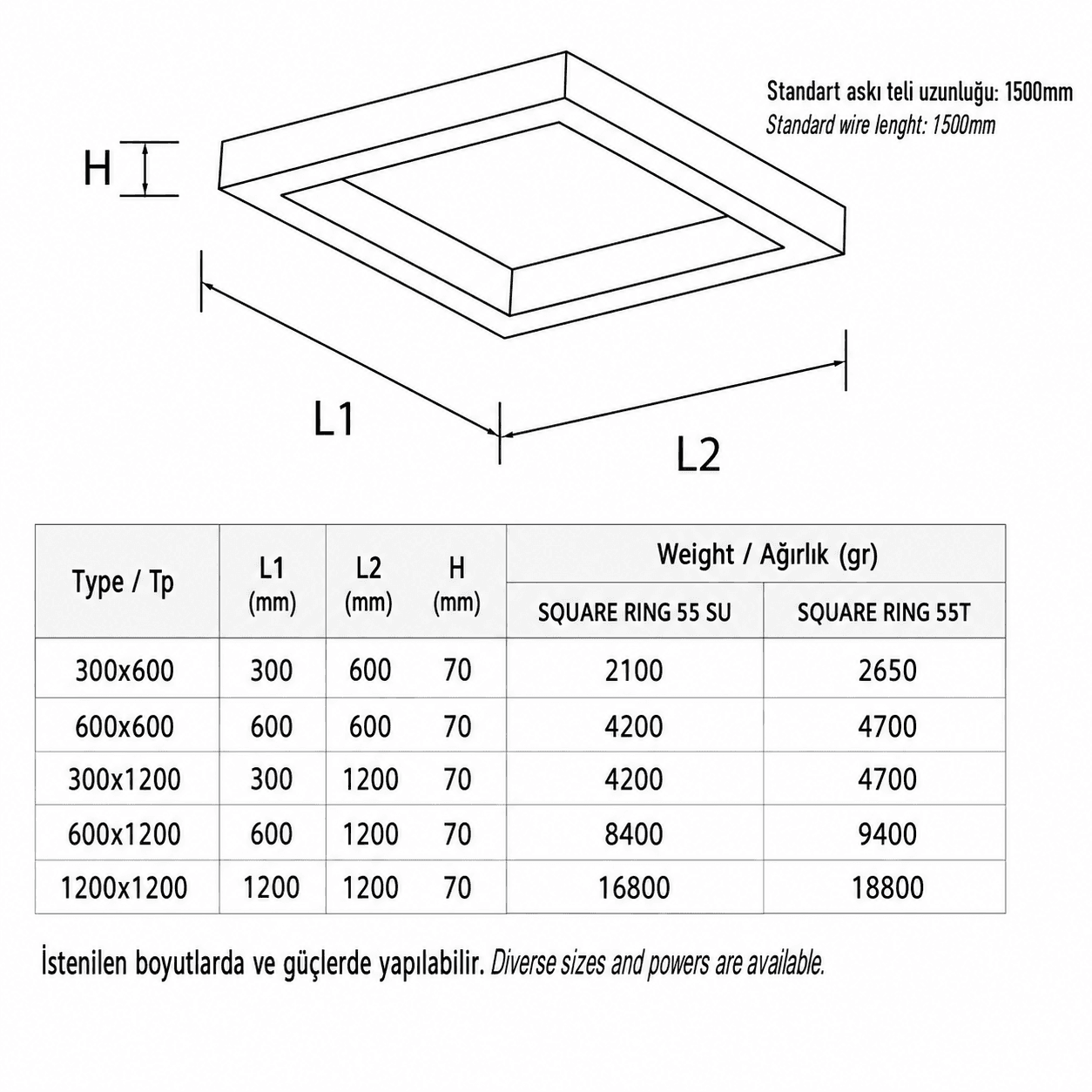 Up & Down / Architectural Ring Series catalogue technical drawing