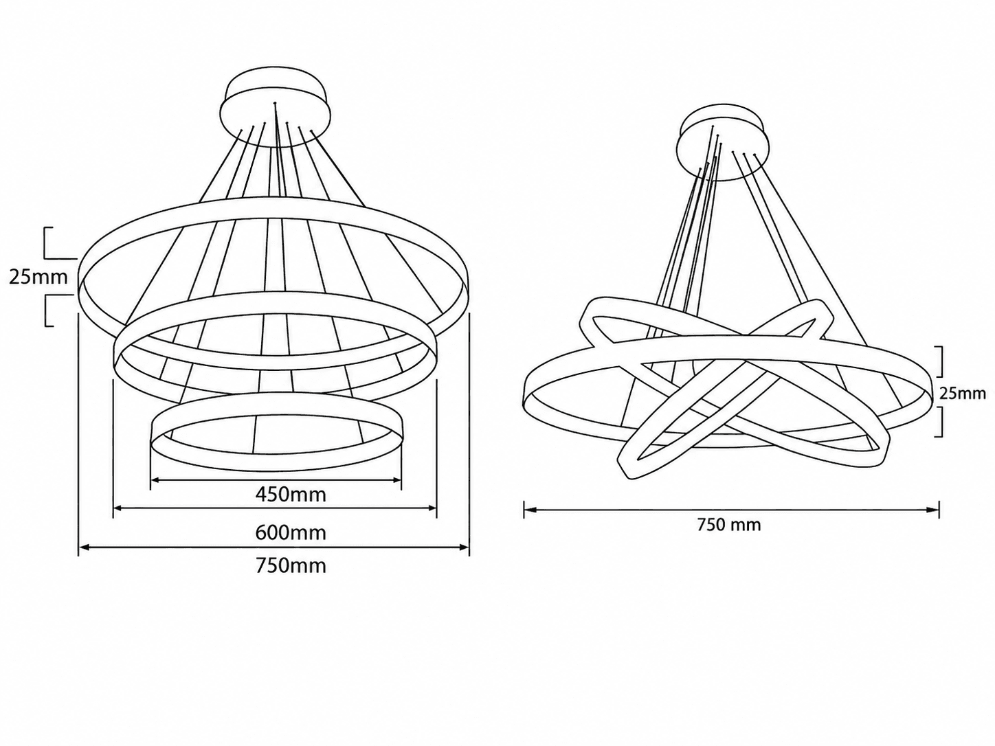 Round Ring Series catalogue technical drawing