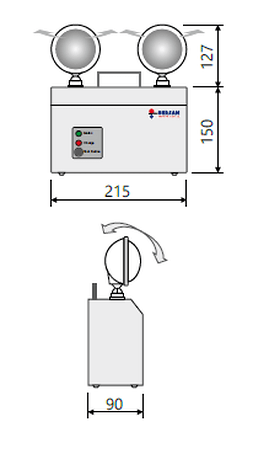 Catalogue dimensional drawing