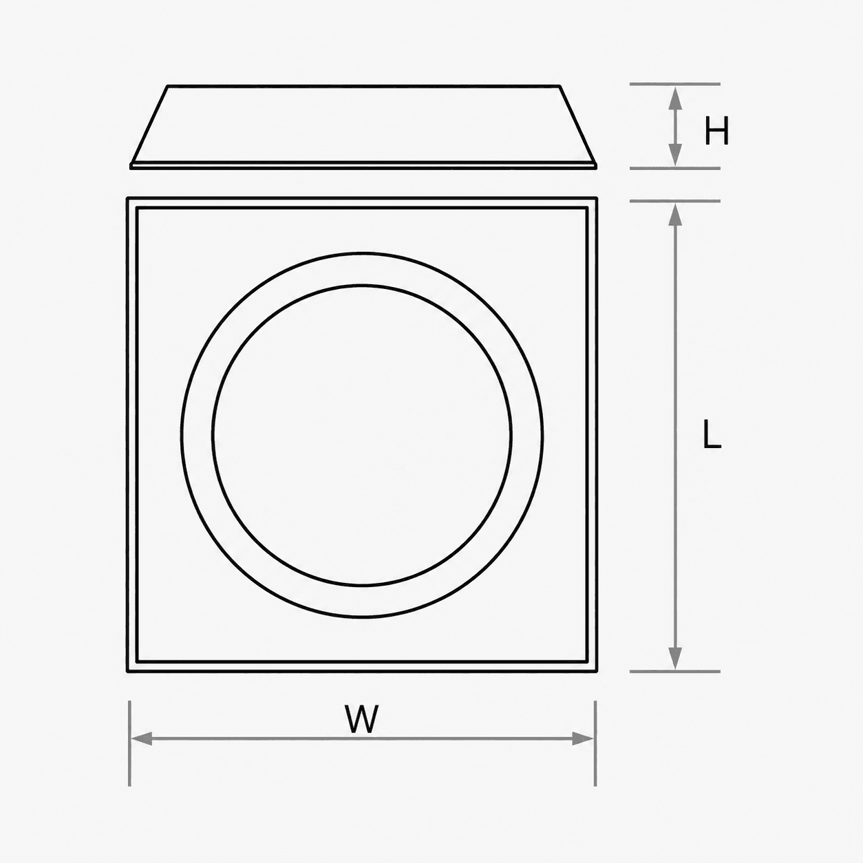 DPNL Series technical drawing