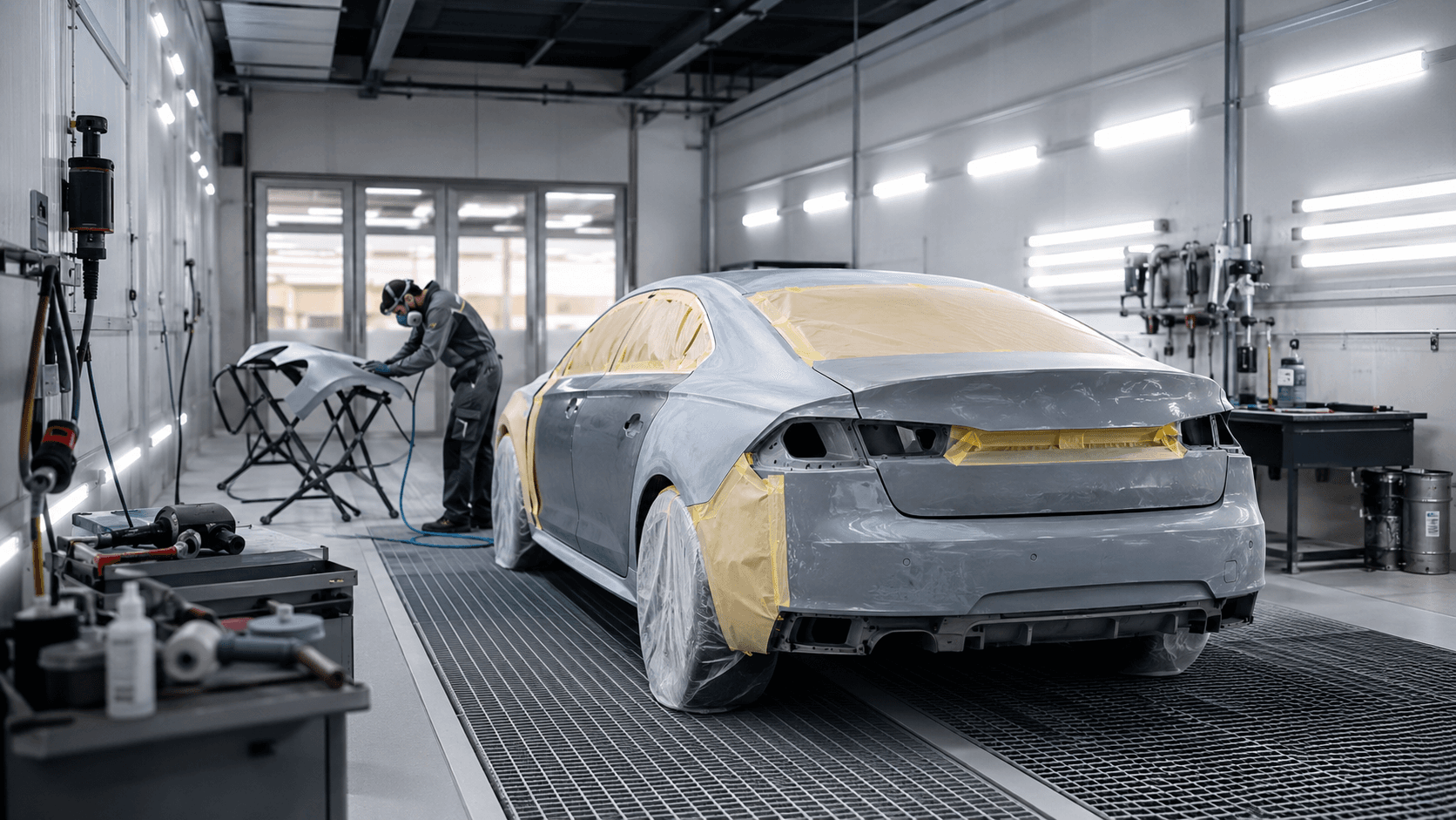 AUTO-LED body-repair workshop application
