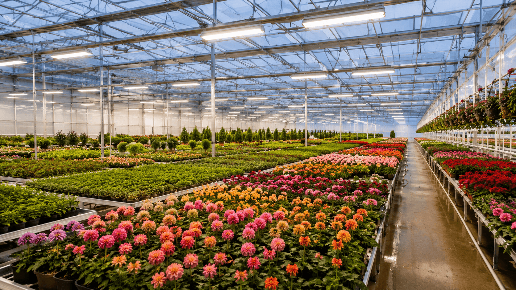 Flower and ornamental growing under SERA-LED lighting