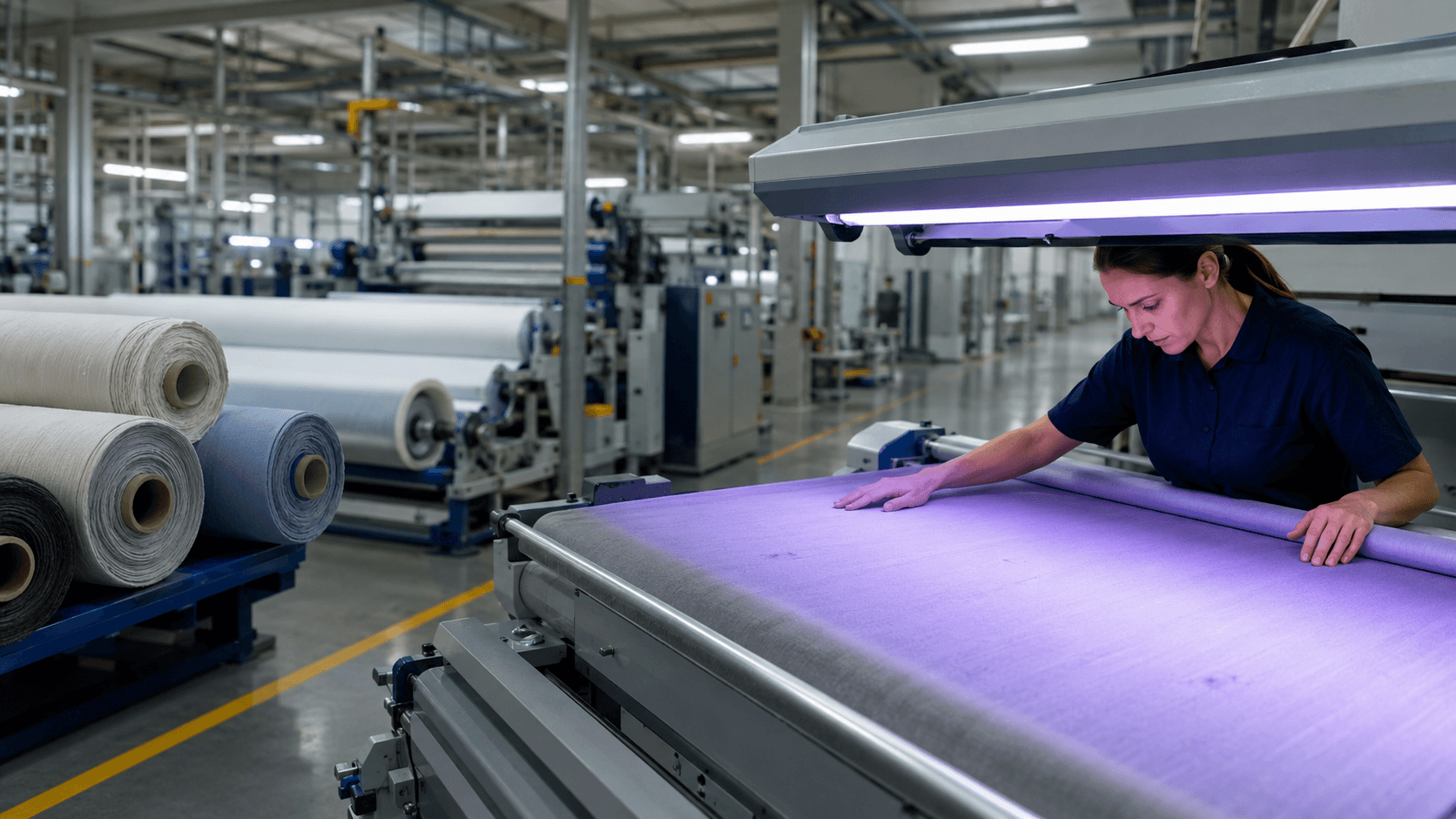 TEX-LED textile quality-control station