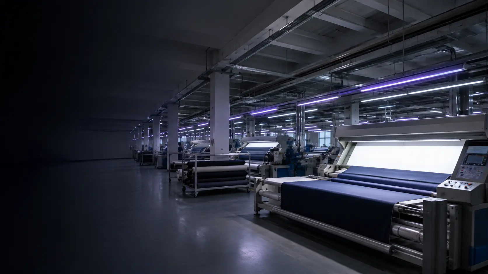 Textile inspection application from the TEX-LED catalogue