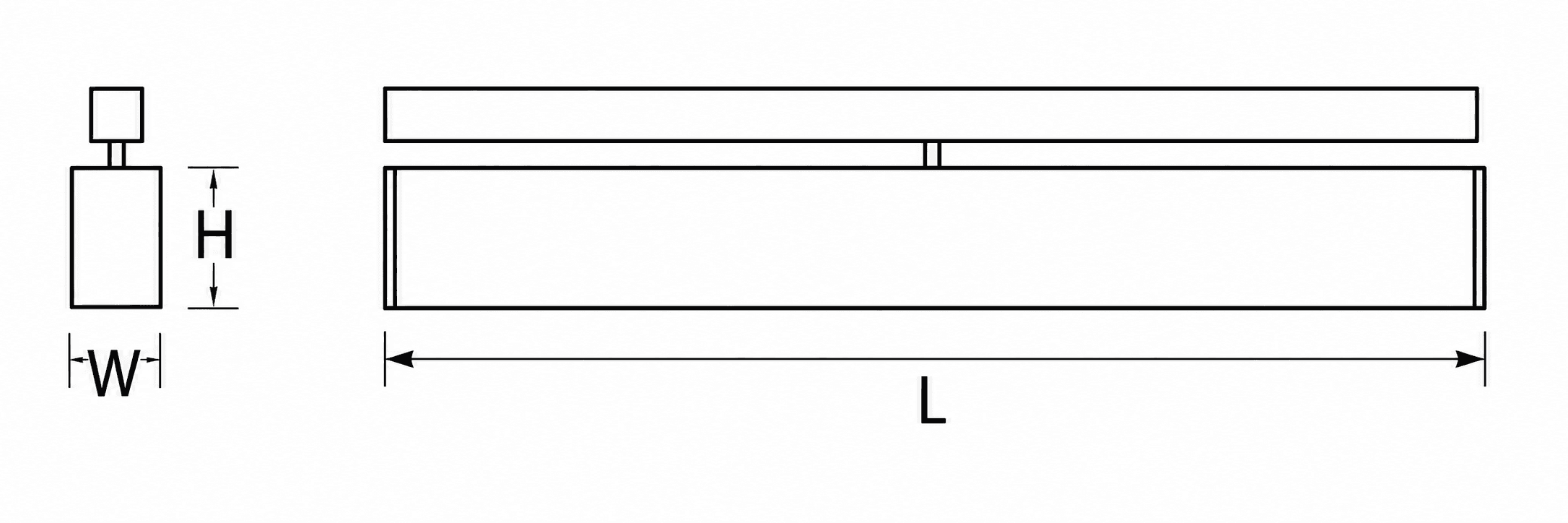 LNRT40 Linear Track Series catalogue technical drawing