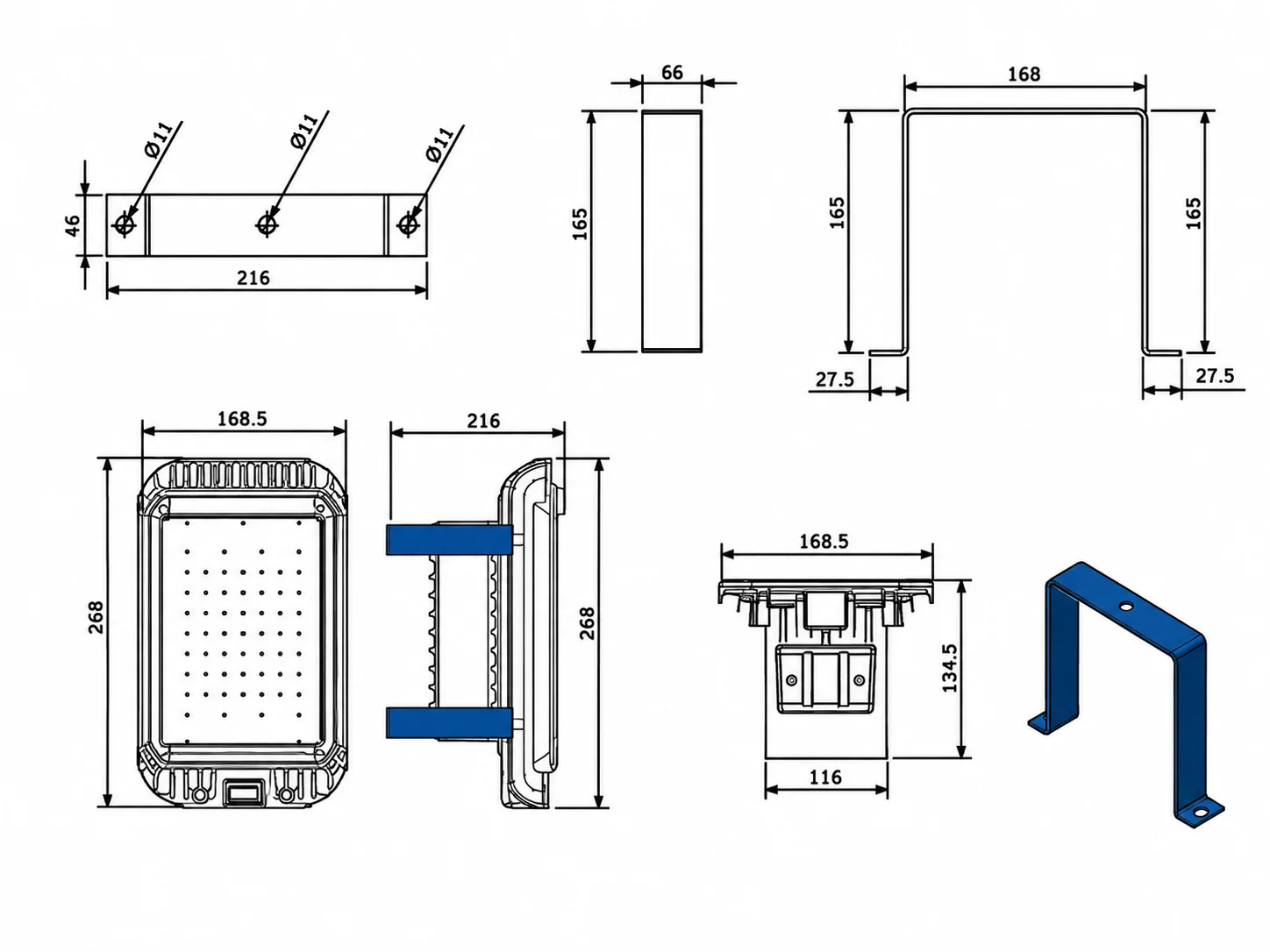 GER-LED Industrial High Ceiling technical drawing